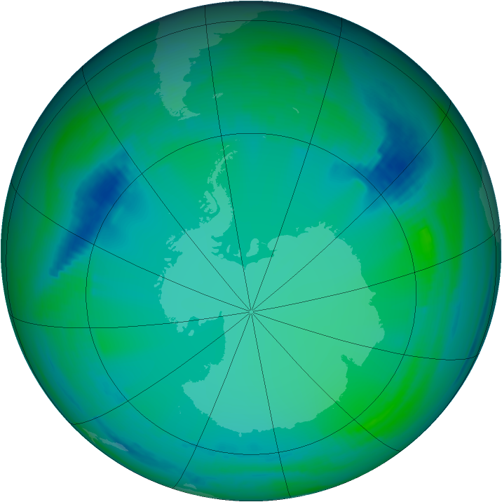 Ozone Map 2000-07-04